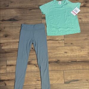 Athleta Girl Leggings and Top Lot size 8-10 & 12